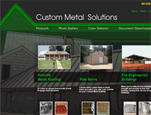 Tablet Screenshot of metalroofingms.com